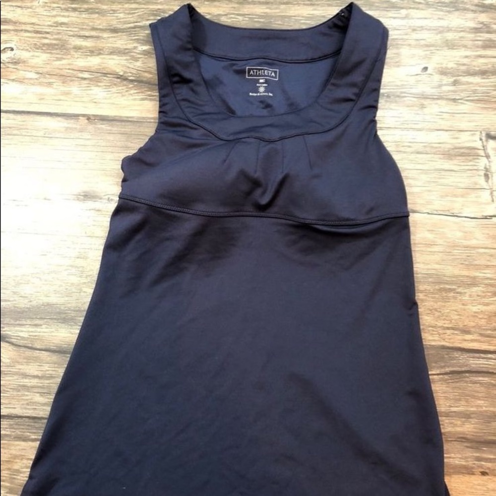 Athleta Blue ‘Inner Strength' Bra Cup Tunic 34B